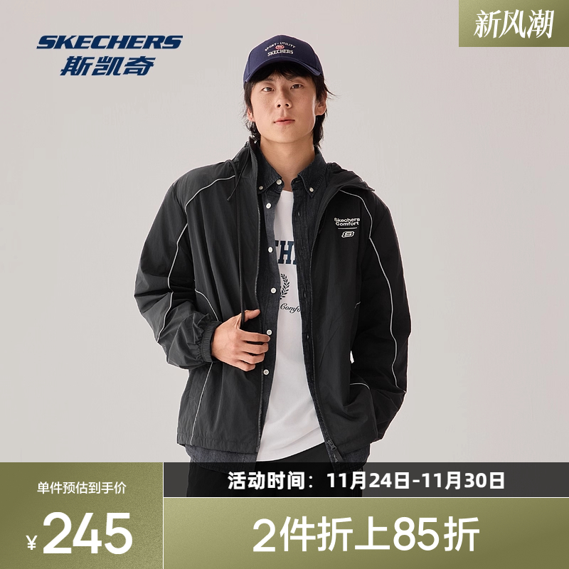 梭织面料，质地轻薄挺括，泼水性好