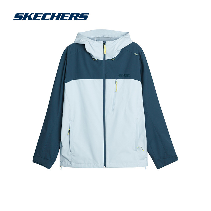 斯凯奇连帽外套男款运动户外休闲徒步柔软舒适简约时尚潮流百搭