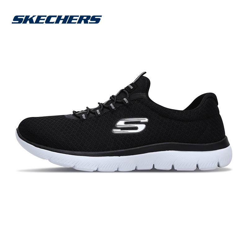Skechers斯凯奇女鞋新款轻质一脚套 夏季网布懒人休闲鞋 12980