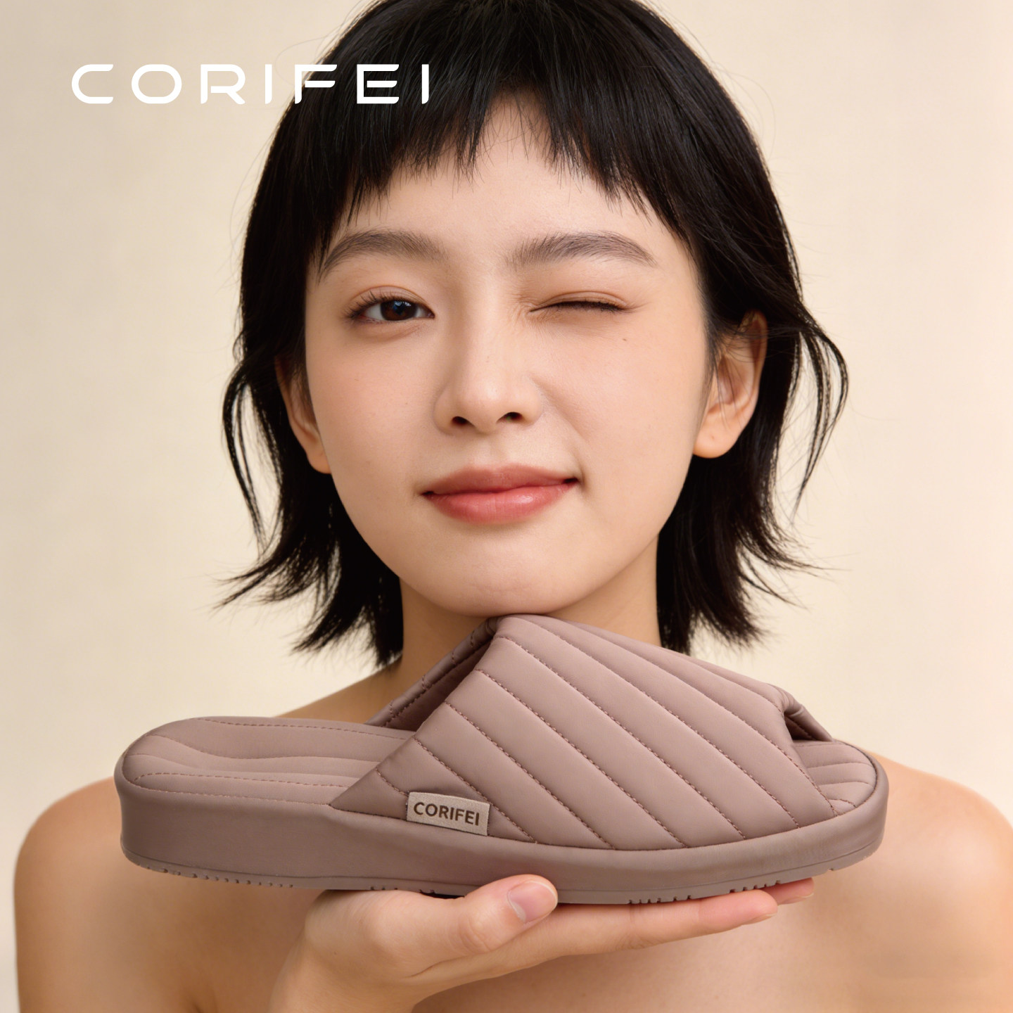 CORIFEI盆底拖鞋女士居家防滑静音室内凉拖鞋春秋季厚底简约轻奢,居家布艺,居家凉拖/凉鞋,淘宝优惠券,粉丝福利购,淘宝优惠卷