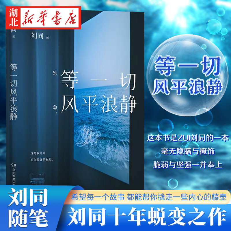 等一切风平浪静 刘同全新随笔 十年蜕变之作 低落时刻自救人生治愈励志文学随笔散文畅销书籍青春心灵故事小说集