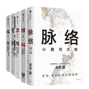 【全5册】吴军博士对重要问题的思考 文津奖得主 脉络 小我与大势+见识+态度+格局+富足 看清个人发展脉络 逻辑思维自我实现书籍