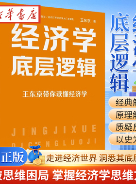 经济学底层逻辑 王东京全新力作 王东京带你读懂经济学 走进经济世界 洞悉其底层逻辑 掌握经济学的思维方式 经济学理论经济学知识