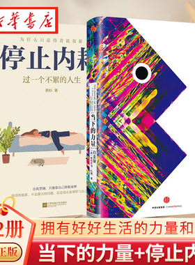 【全2册】当下的力量 白金版+停止内耗 过一个不累的人生 埃克哈特·托利 心灵成长之书 拯救你的跑调人生 自我实现励志读物 正版