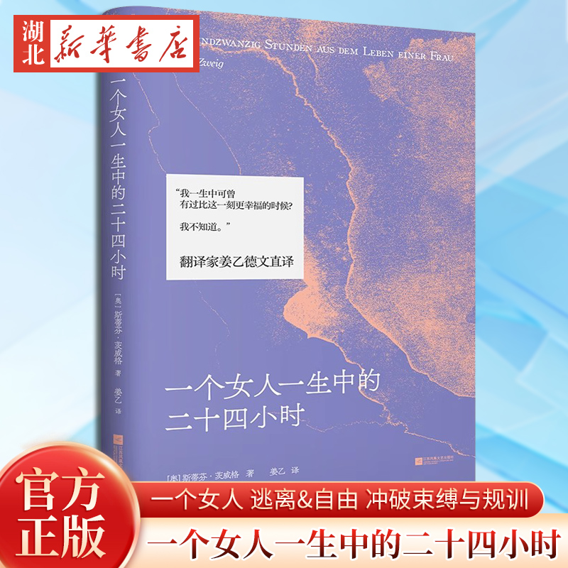 一个女人一生中的二十四小时 斯蒂芬·茨威格 姜乙德文直译 中短篇小说 齐名一个陌生女人的来信 女性文学 外国小说 果麦文化正版