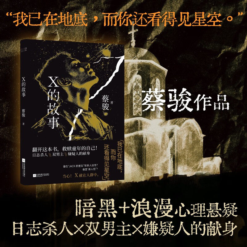【赠首刷书签+线索图】X的故事  蔡骏编剧 导演电影《X的故事》原著小说 多视角推理嵌套式结构 暗黑+浪漫心理悬疑 真相悬而未决