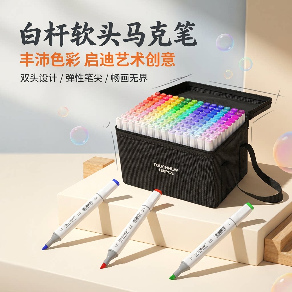 TOUCHNEW凡迪油性软头马克笔图片