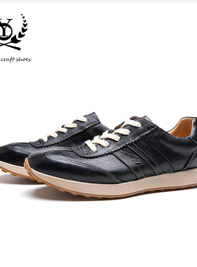 DSM-X8903英伦风马皮透气百搭黑色运动潮鞋秋季新款时尚板鞋
