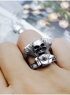 欧美饰品朋克风发动机男士戒指