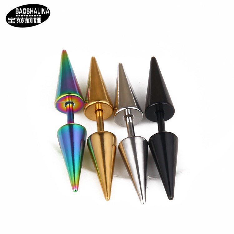 非主流钛钢螺丝钉欧美风饰品耳环