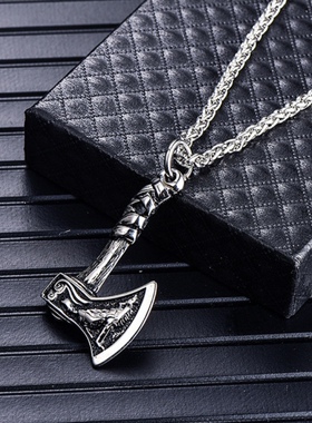复古乌鸦男士吊坠钛钢