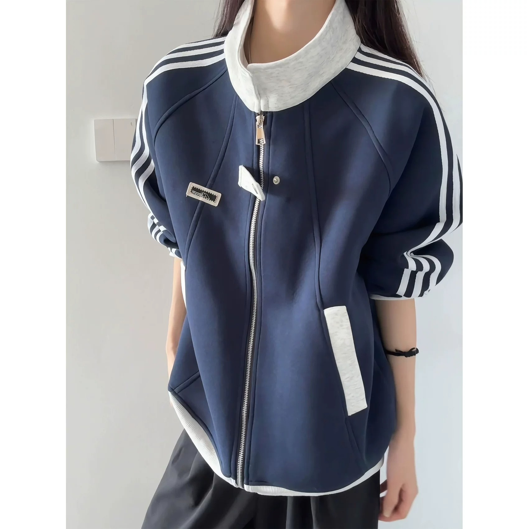 韩版百搭卫衣外套男女通用夹克衫