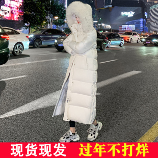 过膝东北方加长加厚冬装 白鸭绒羽绒服女长款 外套SS 新款 2025年冬季
