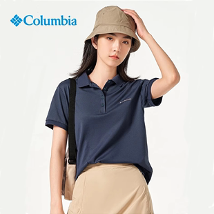 户外休闲运动翻领短袖 Polo衫 夏季 Columbia哥伦比亚T恤女款 AR1471