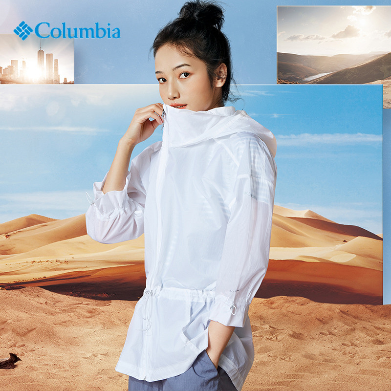 哥伦比亚皮肤衣女轻薄防晒印花