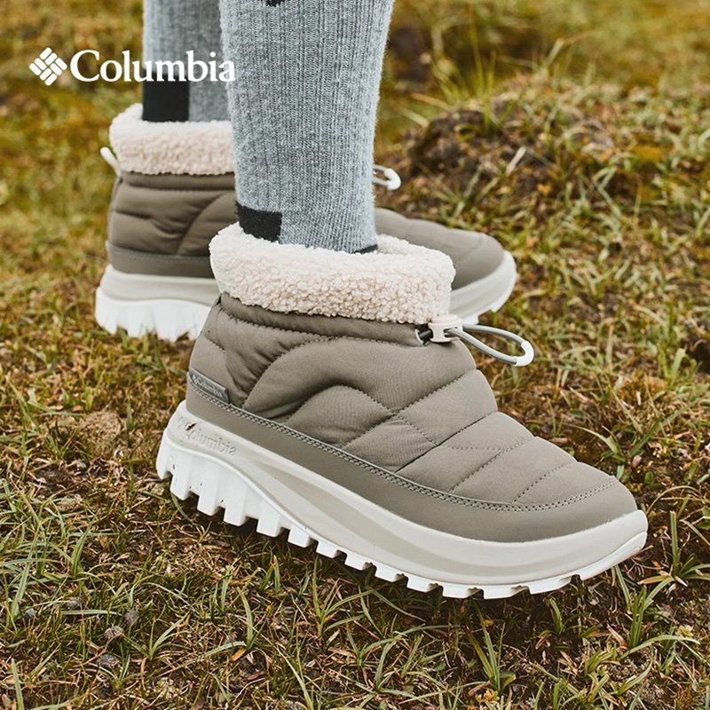 Columbia哥伦比亚户外雪地靴女款24秋冬保暖银点拒水低帮夹棉冬靴