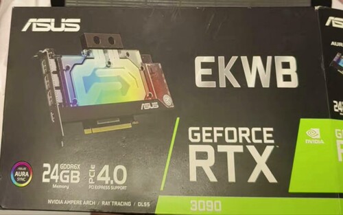 RTX 3090 EKWB联名水冷显卡24G显存二手