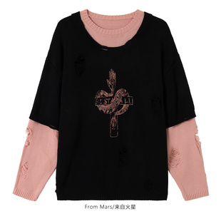 daily Squeaking holes sweaters From knitwear Mars