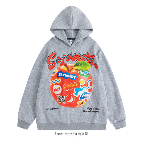 炫果一天宽松休闲百搭连帽卫衣