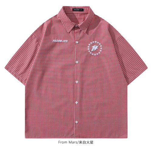 别具一格百搭短袖衬衫男女夏季
