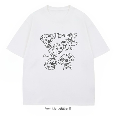 斑点幻想小众设计感宽松短袖T恤