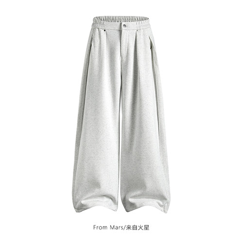 直筒阔腿休闲bf风卫裤运动长裤