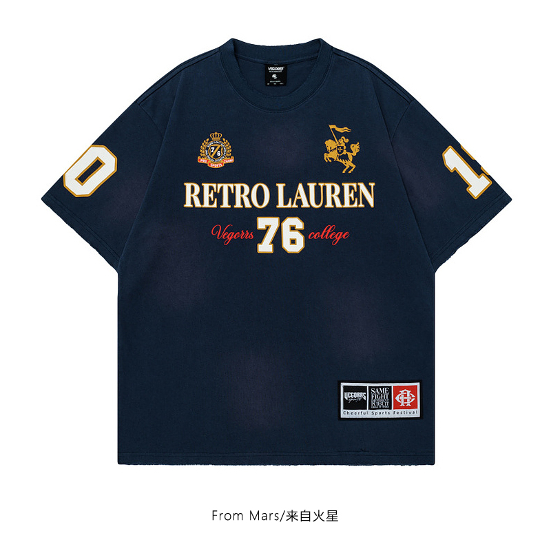 个性印花复古宽松夏季短袖T恤