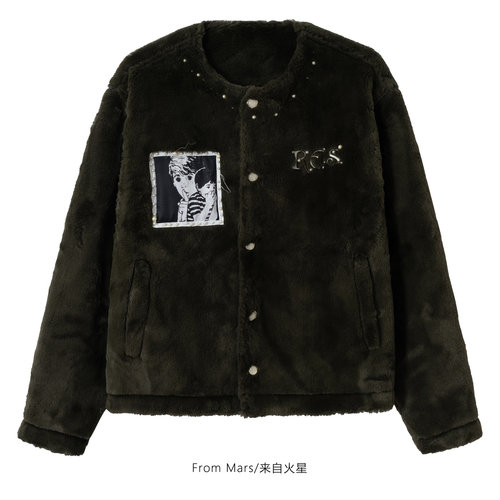 嘘别出声休闲棉衣外套情侣百搭