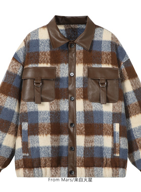 From Mars Xiaoxiang style thick collar cotton jacket trend