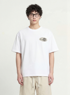 From Mars FILTER Oval T-shirt loose short-sleeved top