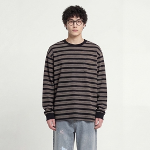 stripe Lazy long sleeved shirt From Mars