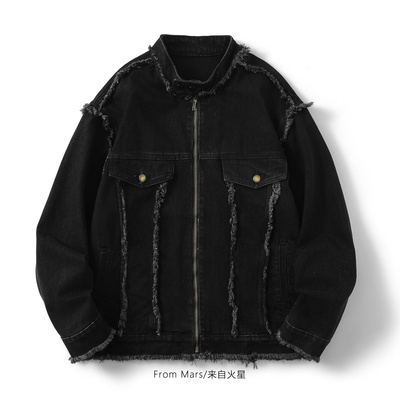 难过的日子宽松立领夹克外套