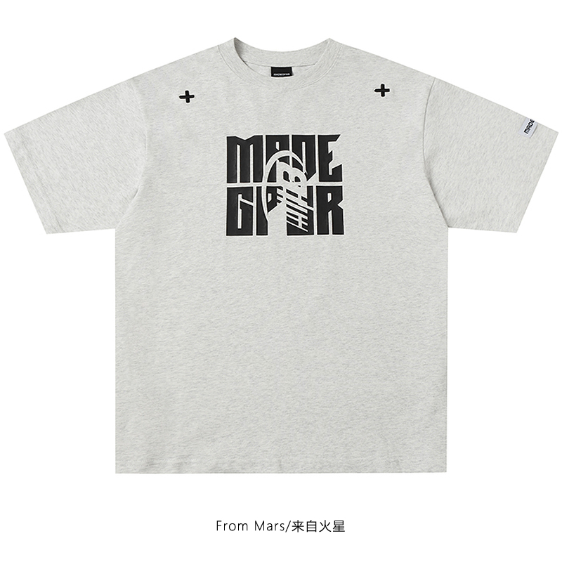 宽松短袖设计感休闲T恤上衣新款