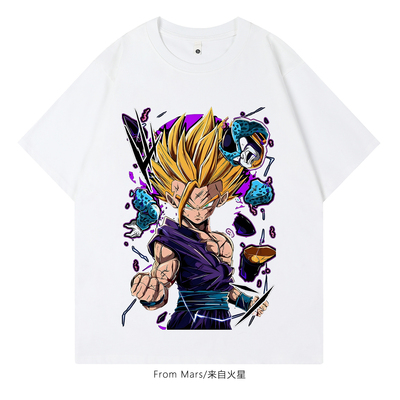 重拾腹肌水洗卡通动漫短袖T恤