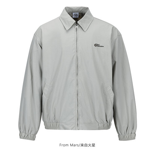 允许发生宽松格纹夹克外套BF