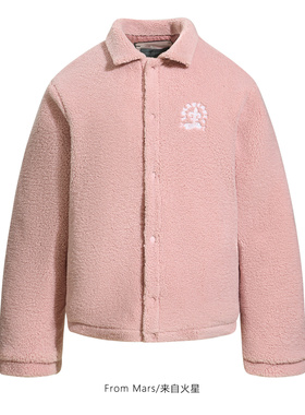 FromMars Sleepless in winter,cashmere lamb loose cotton coat