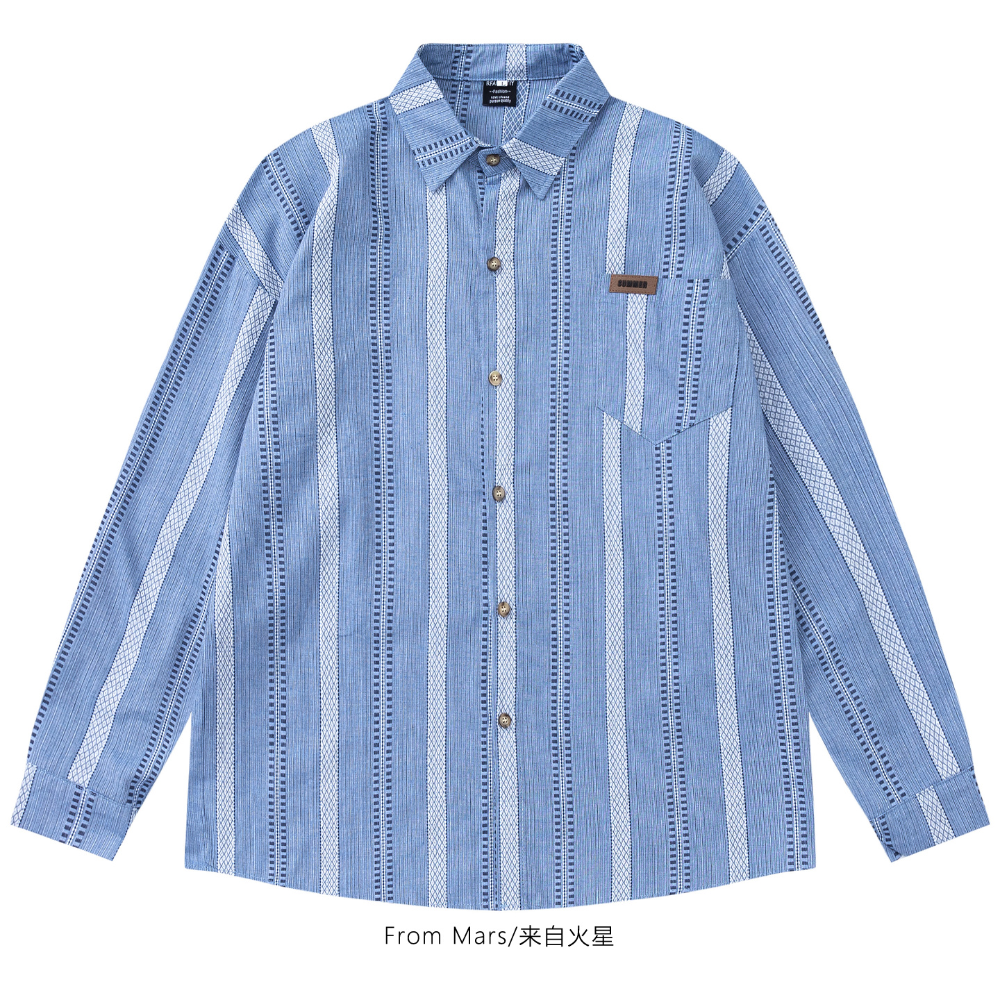 明天穿什么宽松休闲长袖衬衫