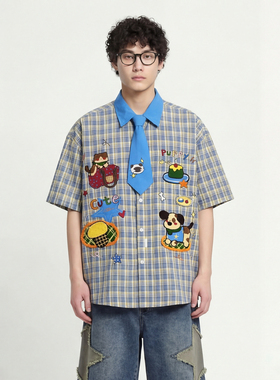 From Mars Fascinated by yourself, tie, short-sleeved shirt