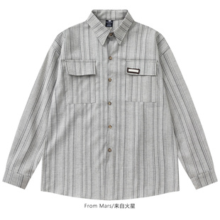 dual pocket loose From sleeved Loving long shirt Mars