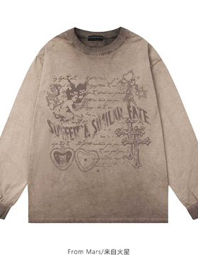 From Mars Caring kitten bottoming shirt,T-shirt,loose couple