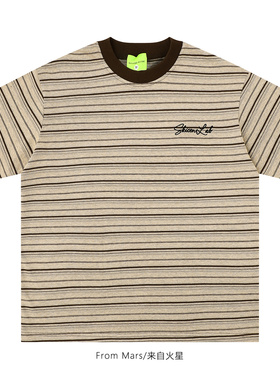 From Mars College style contrasting short-sleeved T-shirt