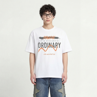 From Mars Reject mediocre printed T-shirt loose cotton