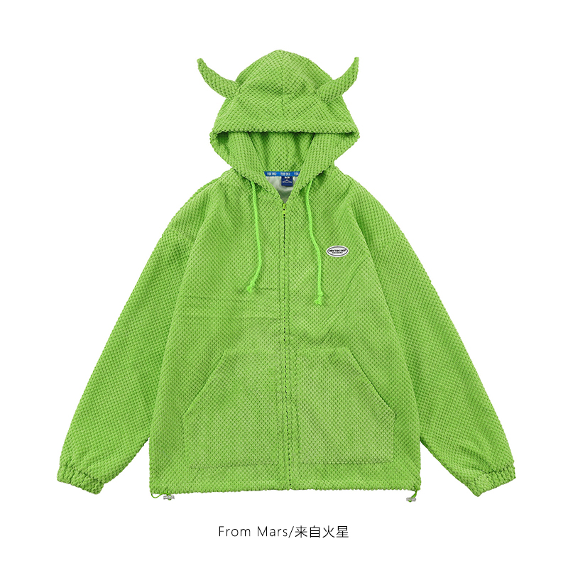 华夫格情侣肌理感男女棉衣