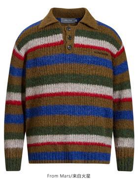 From Mars Feel happy retro contrast sweater sweater sweater