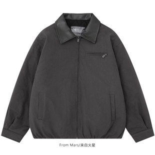 tired Flying lapel thick coat From cotton Mars