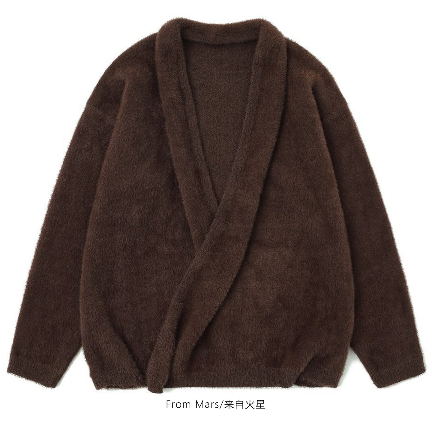 休闲交叉门针织外套开衫毛衣男女