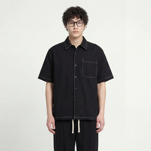 lapel short line Mars pockets open Loose with From sleeves