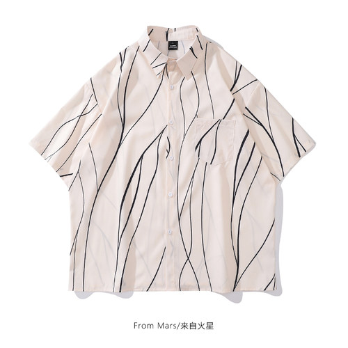 寂静之空衬衫男女宽松短袖衬衣