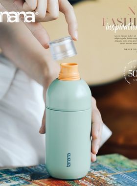 tanana高颜值保温杯女小巧学生大小口便携随身潮流ins风水杯子