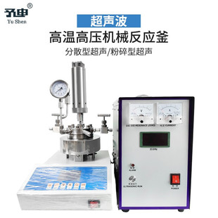 超声波高温高压反应釜/分散超声釜/数显高压超声波釜加压机搅拌釜